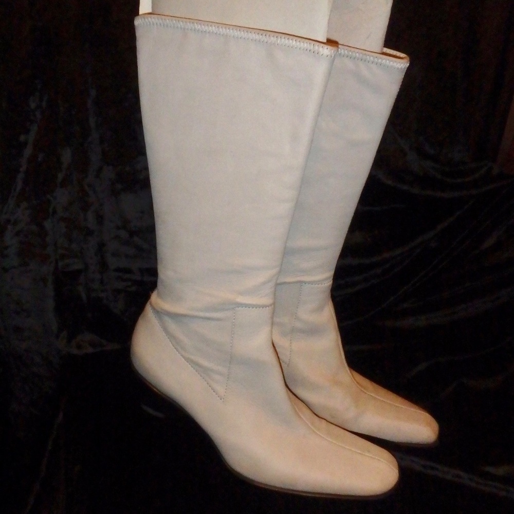 Vero Cuoio Off White Leather Boots